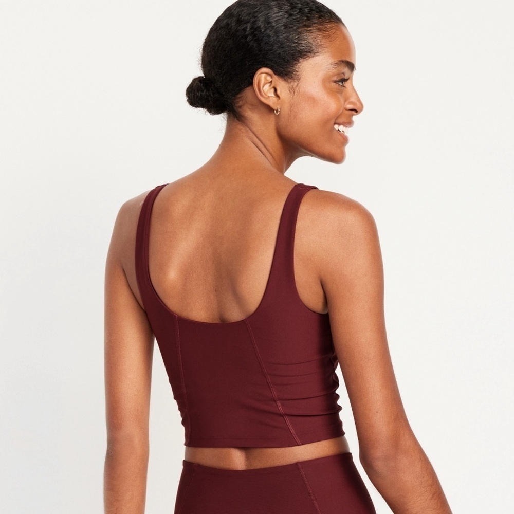 NWT! Old Navy Royal Velvet Light Support PowerSoft Longline Sports Bra 🕶️ - Picture 2 of 11